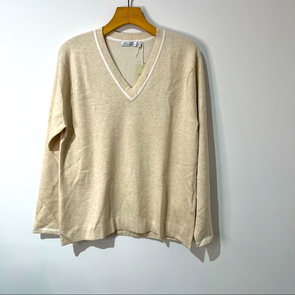 Peter Millar Vneck Cotton Blend Sweater